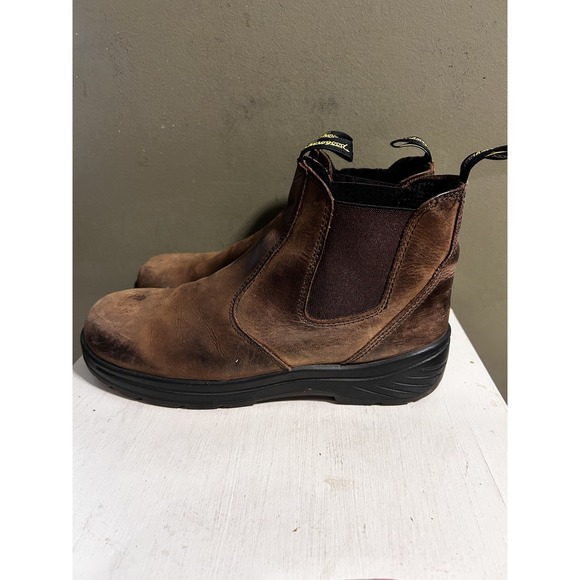 Thorogood Mens 6" Brown Work Boot Thoro Flex Slip On Chelsea 814-3166 Sz 10.5 - Picture 1 of 13